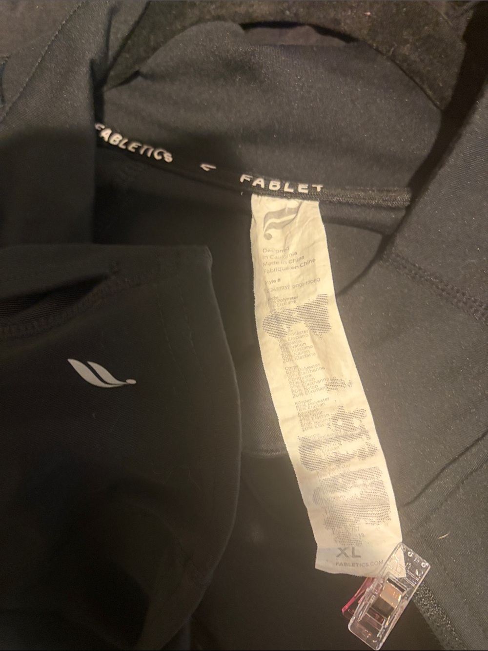 Fabletics Black Full-Zip Performance Jacket - Picture 3 of 3